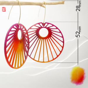 Boucles d'Oreilles Colorées 🎨| JAPON | Sun Rise